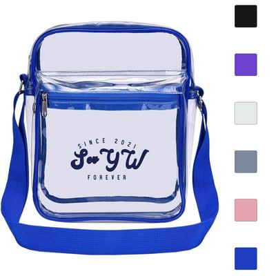 Outdoor Travel Transparent Shoulder Crossbody Bag