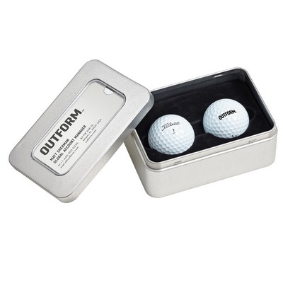 Titleist® Pro V1 2-Ball Business Box Tin
