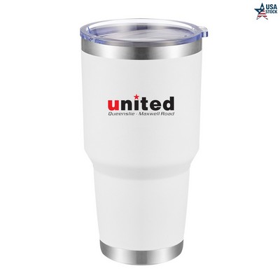 MaxImprint 30oz Stainless Steel Vacuum Tumbler with Lid