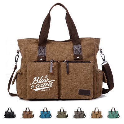 Vintage Men Canvas Messenger Bag