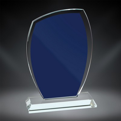 7 1/4" x 5" - Azure Sail Glass, Blue