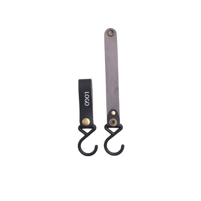 S-Type Leather Hook For Camping