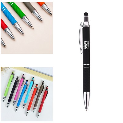 2-in-1 Retractable Stylus Ballpoint Pen
