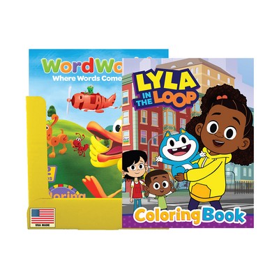 PBS KIDS Coloring Books PDQ 4 Tabletop Display