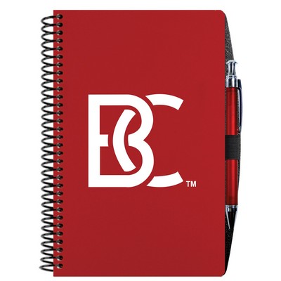Poly Cover Academic Weekly Planner w/Pen Safe Back & Pen (5¼"x8¼")
