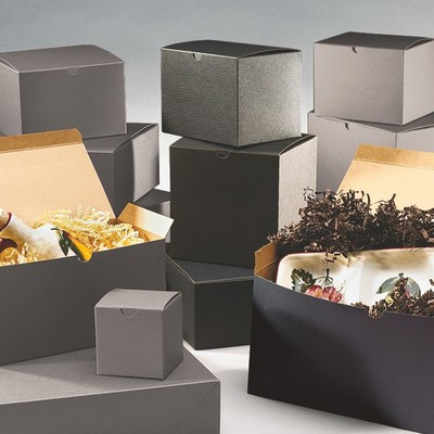 Gloss/Matte Colors on White 1 Piece Gift Box (6"x4.5"x4.5")