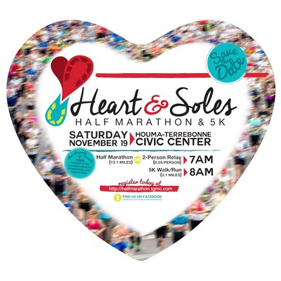 6"x 5-1/2" Washoe Heart Recycled RPET Full Color Import Air Ship Microfiber Cloth & Screen