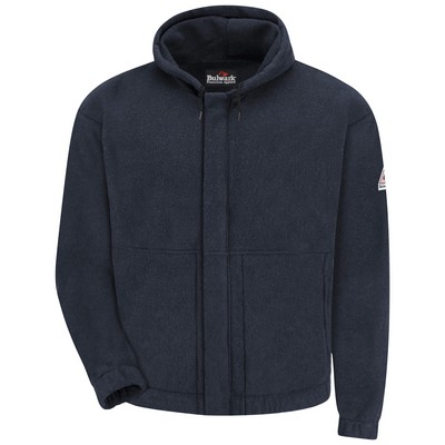 Bulwark® Men's Fleece FR Zip-Front Hooded Sweatshirt