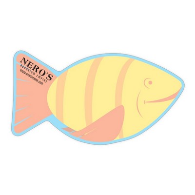 Mini Memo Board Shape - 8.5x4.625 Laminated - FISH - 14 pt.