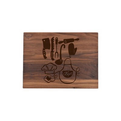 9" x 12" Walnut Rectangular Cutting Board