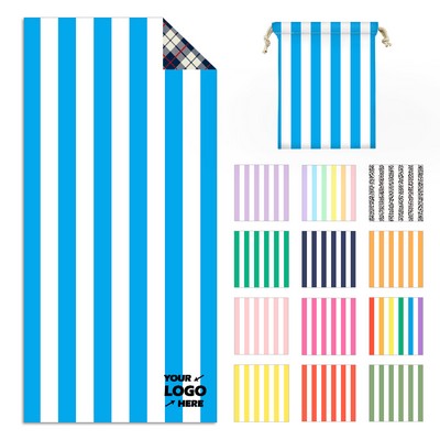 Oversized Beach Towel With Storage Bag