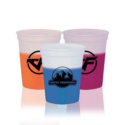 16 Oz. Smooth Mood Stadium Cup (Natural to Color)