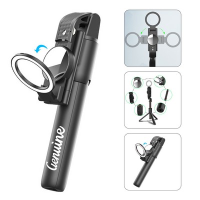 Bluetooth Selfie Stick with Integrated Tripod