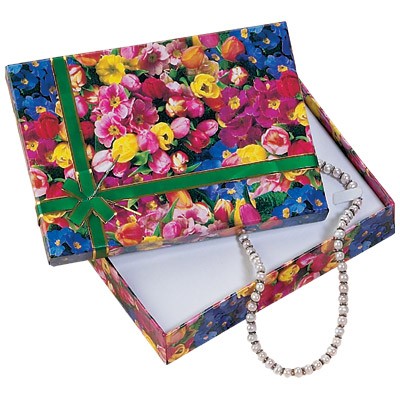 Ford Floral Cardboard Necklace Box