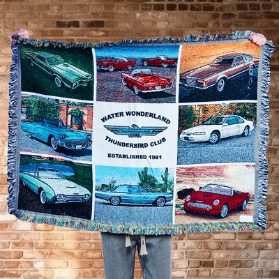 Custom CottonWeave™ Photo Tapestry Throw, USA-made. Size M.