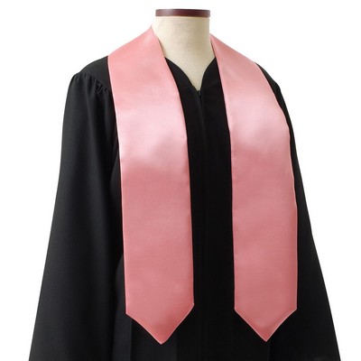 Pink 72" Graduation Stole