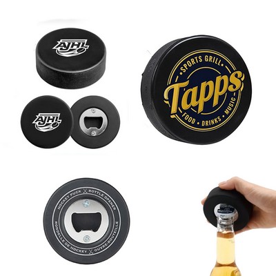 Hockey Puck Bottle Opener