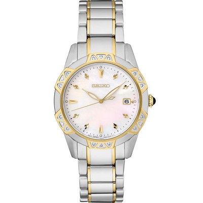 Seiko Watch Diamonds Tt Quartz Mop Dial