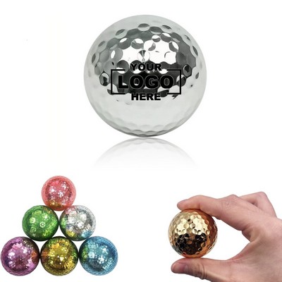 Metal Plating Double Layer Golf Ball