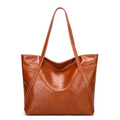 Vintage Leather Tote Shoulder Bag