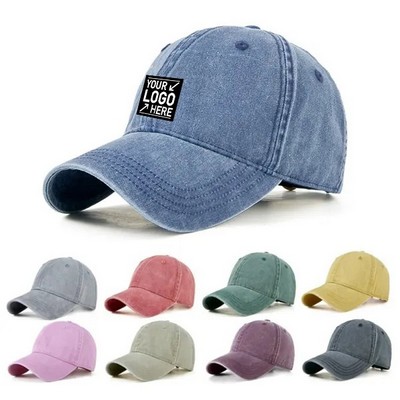 Classic Washed Cotton Baseball Cap