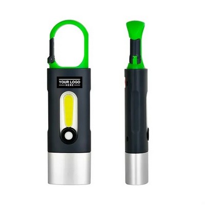 Mini Rechargeable LED Flashlight with Side COB Light