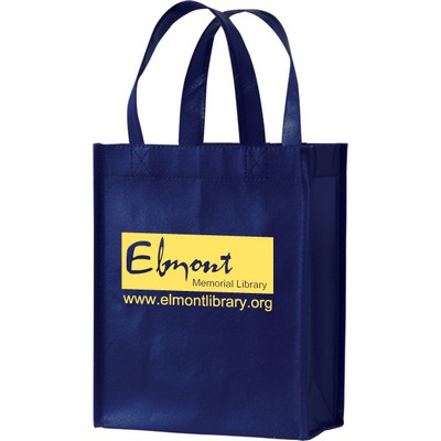 Non Woven Gloss Designer Tote/Grocery Bag (8"x4"x10")