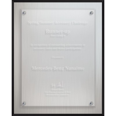 Econo Series Aluminum Plaque (8"x 10"x 1) Laser Engraved
