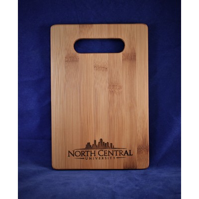 0200B Bamboo board with handle 6 x 9 x .5" small