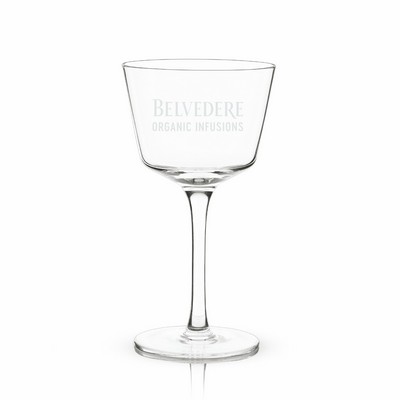 Viski® Angled Crystal Nick & Nora Glass