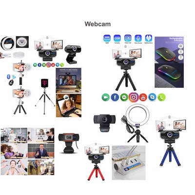 Promotek iBank® Webcam with Microphone for Desktop or Laptop Computers