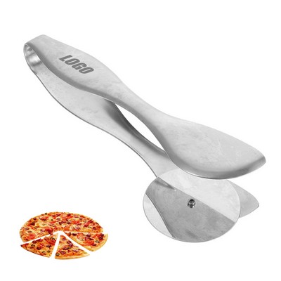 2 In 1 Pizza Cutter Tongs
