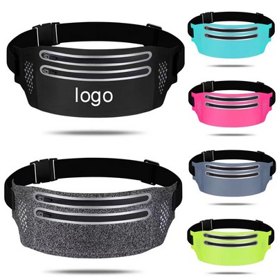 2 Pocket Adjustable Running Belt Waist Fanny Pack