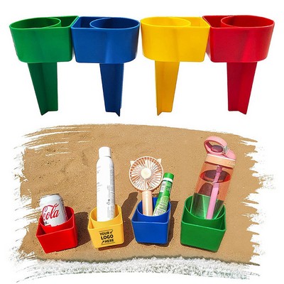 Outdoor Multifunction Beach Cup Holder Stand