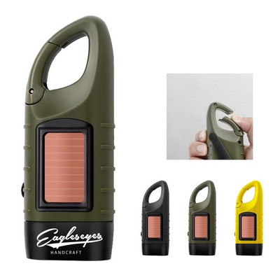 Army Solar Crank Flashlight