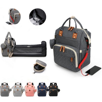 Diaper Bag Backpack with USB Charging Port