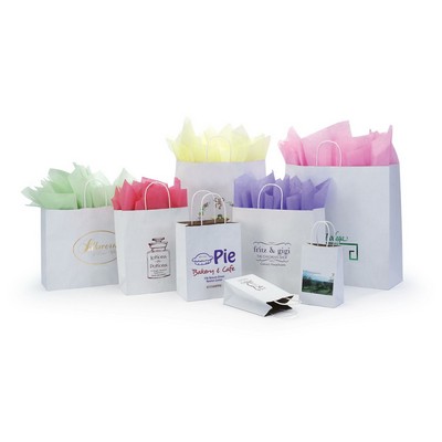 Duet White Kraft Paper Shopping Bag (16"x6"x19 1/4")