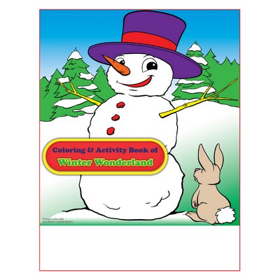 Winter Wonderland Imprintable Coloring and Activity Book