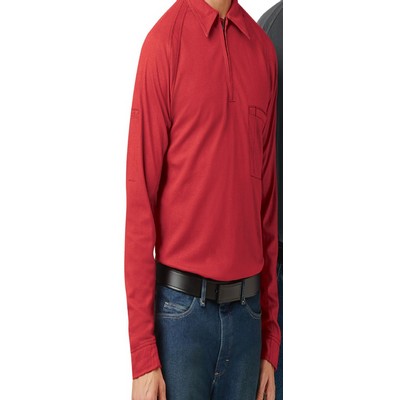 Bulwark™ IQ Series® Men's Comfort Knit Long Sleeve Polo Shirt - Charcoal Gray