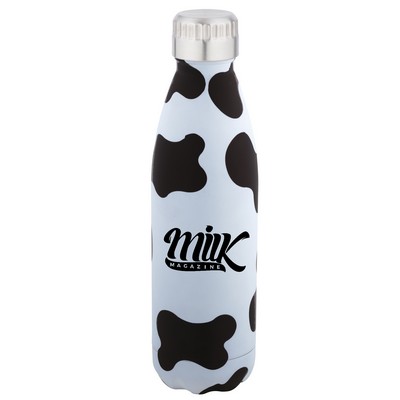 17 Oz. Cow Double Wall Bottle