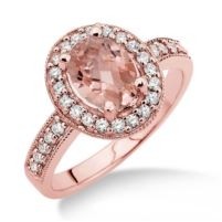 Jilco Inc. Morganite & Diamond Ring