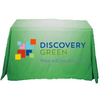 4' Table Cover w/ Open Back in Full Color Overall