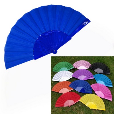 9" L Plastic Folding Hand Fan