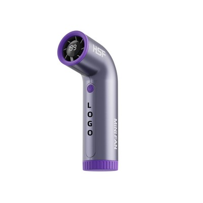 Curved Tube Fan Mini Portable Usb Charging High-speed Turbo Handheld Fan
