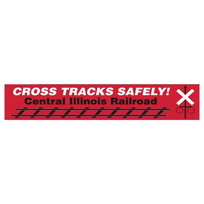Bumper Sticker | Rectangle | 2 3/4" x 15" | White Vinyl