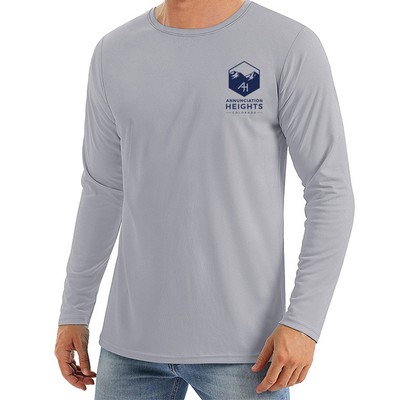 Men's Long-Sleeve Crew Neck T-shirt