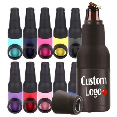 12oz. 3-in-1 Beer Can Cooler Holder w/ Built-in Opener