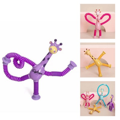Telescopic Suction Cup Giraffe Toy