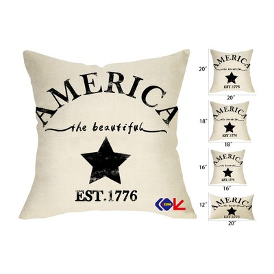 20 x 20 Inches American Farmhouse Decorative Throw Pillow Cover