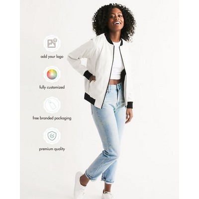 Women's All-Over Print Bomber Jacket